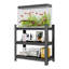 Organisateur de rangement en métal à 3 niveaux, support pour aquarium multi-usage 5-10 gallons et support pour cage de reptile, assemblage facile, durable et réglable