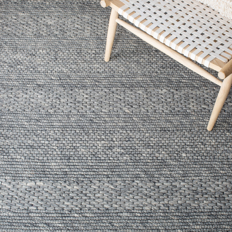 Adelle Dark Gray Area Rug, Square 7'