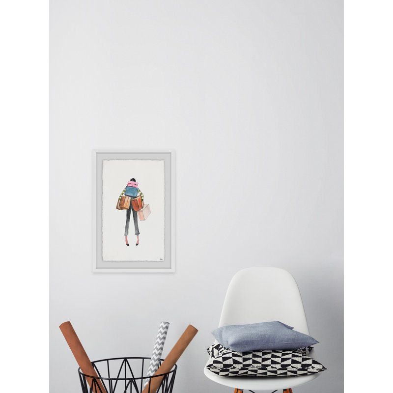 Cadre photo « errant », impression sur papier, H 45 po x l 30 po x P 1,5 po, Cadre blanc