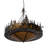 14 - Light Dimmable Drum Chandelier