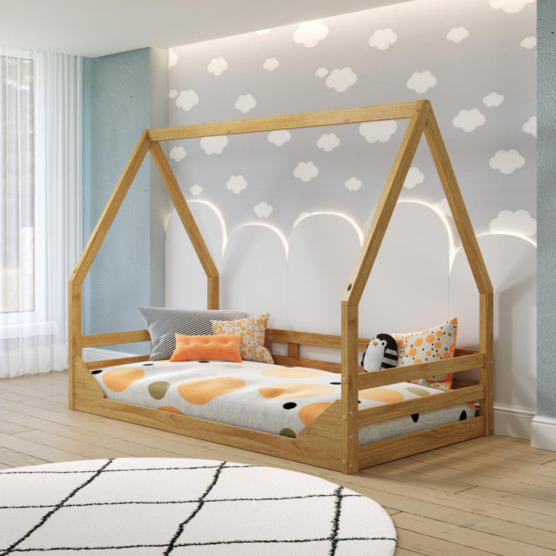 Milperra Twin Solid Wood Bed by Harper Orchard
