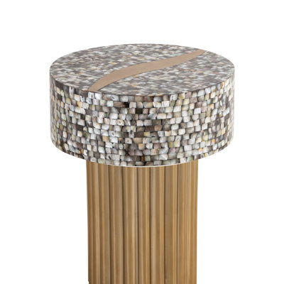 End Table  Finished With Mother Of Pearl Top, End Table