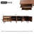 Rattan-inspired Tv Stand For 80'' Tv - Media Console With 3 Cabinets, 2 Drawers & Led Light (70.8'' L X 15.7'' W X 19.6'' H)