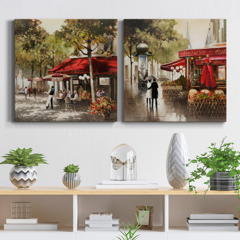 E. Anthony Orme - Ensemble de 2 reproductions d'art sur toile tendue, H 40 po x l 80 po x P 1 po