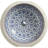 Vitreous China Circular Undermount Bathroom Sink
