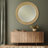 Athena Round Wall Mirror - 40"W x 40"H - French Gold/Natural Seagrass-97748000-97747998