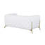 Causeuse rembourrée 100% cuir italien Global United-790220449