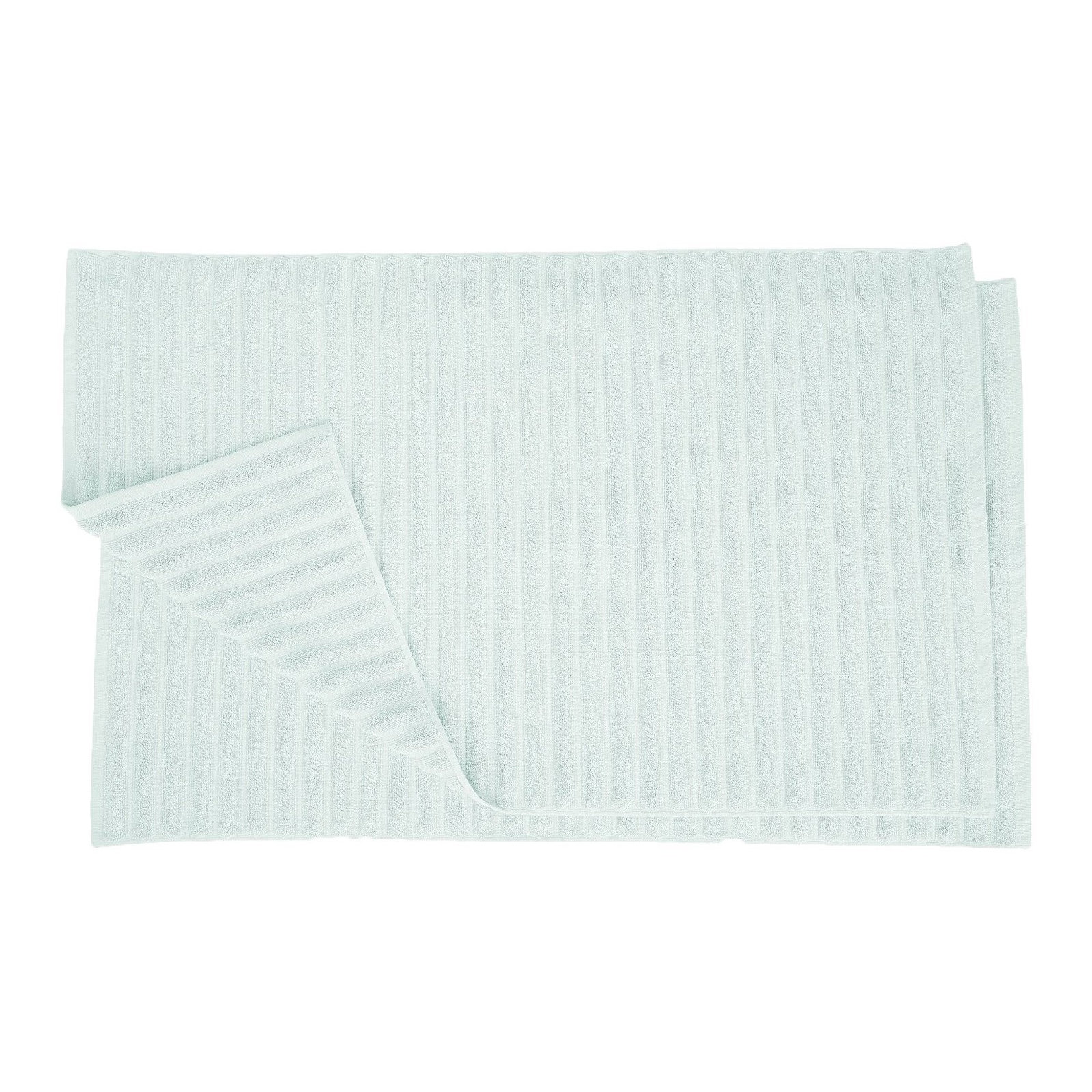 Pardue Cotton Bath Mat, Aqua Marine, Solid Color