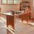 Cherry color Rectangular Solid Wood Desks-108352882