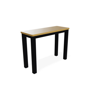Table d'appoint d'extérieur en polymère rustique 10 po x 27 po