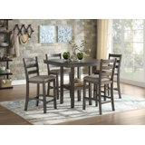 Cull 4 - Person Solid Wood Top Four Leg Dining Set