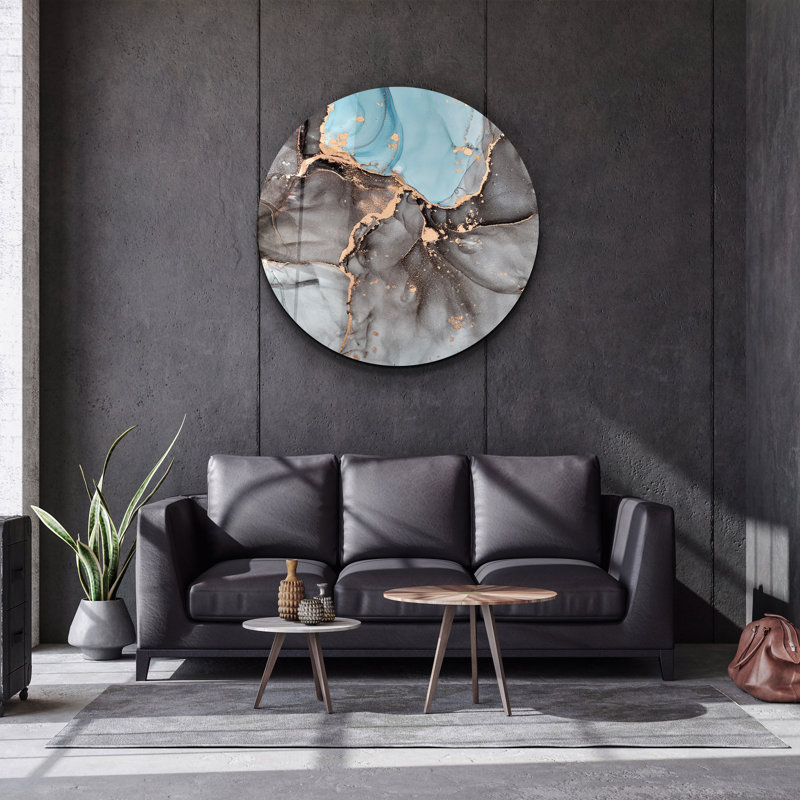 Stunning Tempered Glass Wall Art Painting, 23.6 x 23.6 inches | 100% Tempered Glass with 0.16 inch Thickness, UV Printed for Vibrant Colors | Perfect for Home Décor, Living Room & Office Spaces, Durable & Elegant Design
