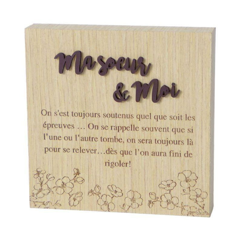 Plaque «Ma Soeur & Moi»