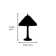 Barfleur 48Cm Espresso Tiffany Style Cream Glass Table Lamp