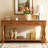 Wood Console Table With 3 Drawers And 1 Bottom Shelf For Entryway Hallway Extra-Thick Sofa Table-1537650228-1537650227