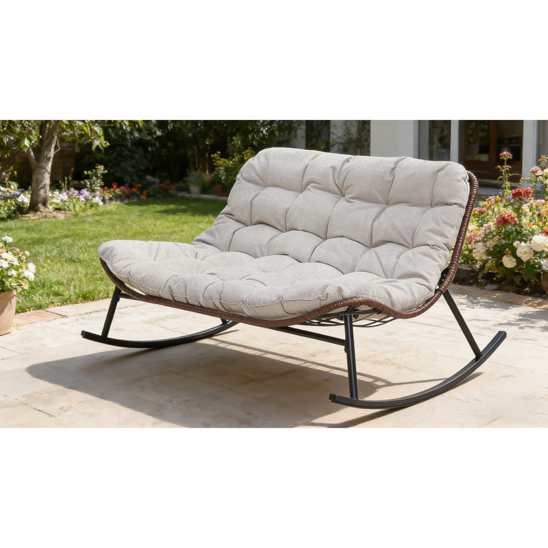 Double chaise berçante Papasan