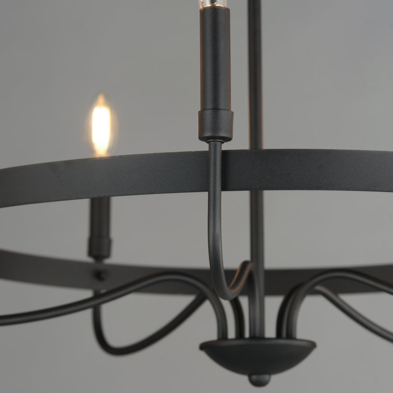 Frankie-Single-Tier Chandelier, Black