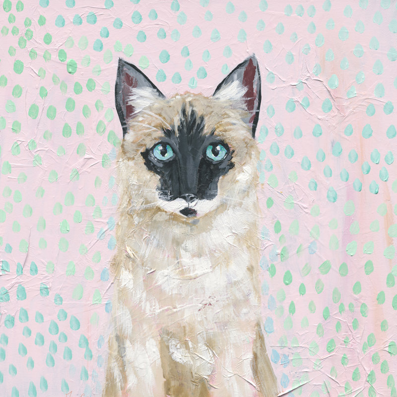 «Blue Eyes» par Mary-Catheryn - Peinture, H 12 po x l 12 po