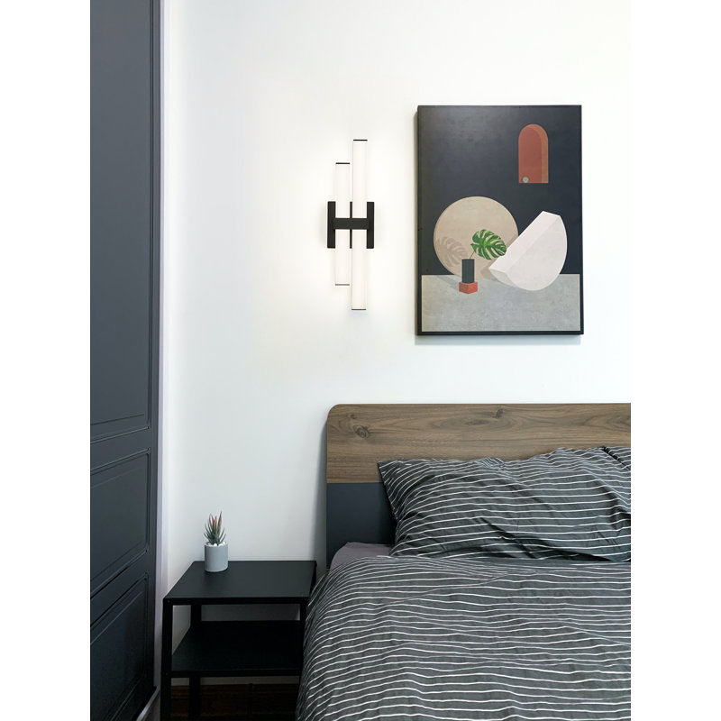 Brinli 2 - Light Dimmable LED Vanity Light, Matte Black