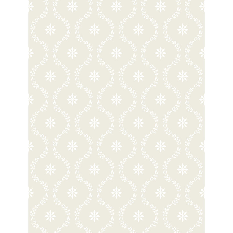 33' L x 21" W Wallpaper Roll, Eggshell