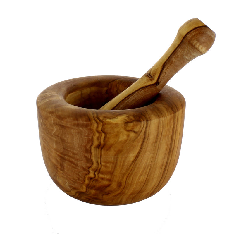 Mortier et pilon en bois d'olivier Latitude Run Lillard 6 x 3