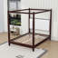 Canopy Bed with Upholstered Headboard-204673555-204673552