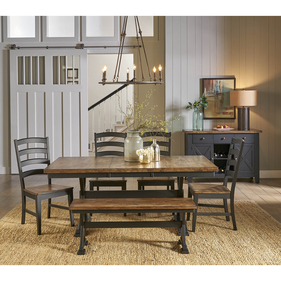 Follett Solid Wood Bench Laurel Foundry Modern Farmhouse®
