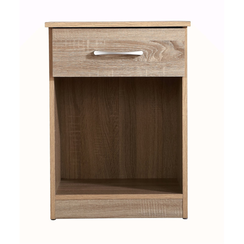 Table de chevet charmante et décontractée, Marron clair