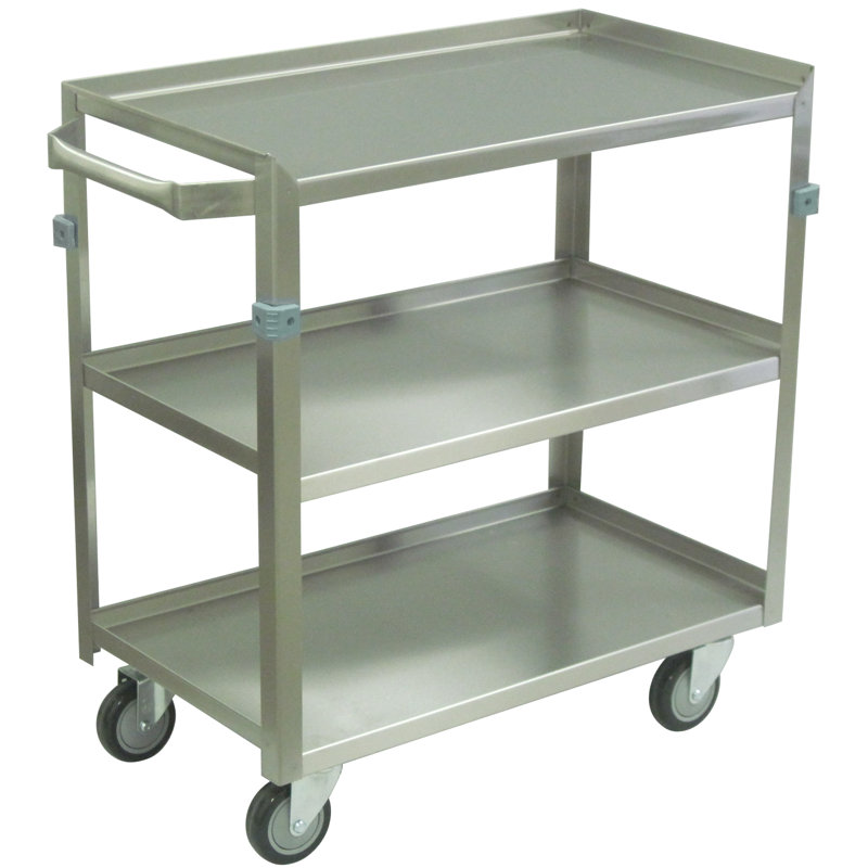 Chariot utilitaire 3 tablettes avec lèvres, H 33,75 po x l 24 po x P 16 po