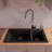 33.88'' L Double Bowl Granite Kitchen Sink-20524774