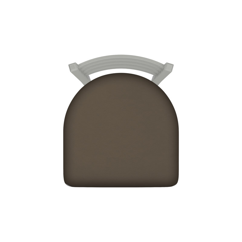 400 Jackie Chair, Anodized Nickel, Vinyl-Canter Earth