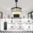 42" Retractable Ceiling Fan with Lights and Remote, Reverisble Quiet DC Motor Chandelier Ceiling Fan