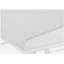 Bureau d'ordinateur, bureau personnel, ordinateur portable, tablettes de rangement, l 48 po, travail, stratifié blanc, métal blanc, contemporain, moderne-1813566042