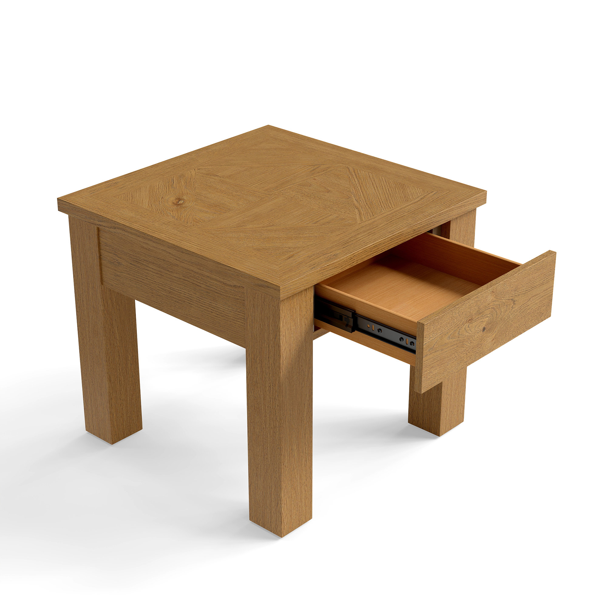 Dutton End Table, Mid Tone Oak