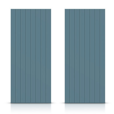 Panelled Manufactured Wood Sliding Closet Doors