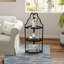 Étagère d'angle à 3 niveaux, étagère autoportante pour bibliothèque, petite étagère pour plante, salon, bureau à domicile, cuisine, petit espace