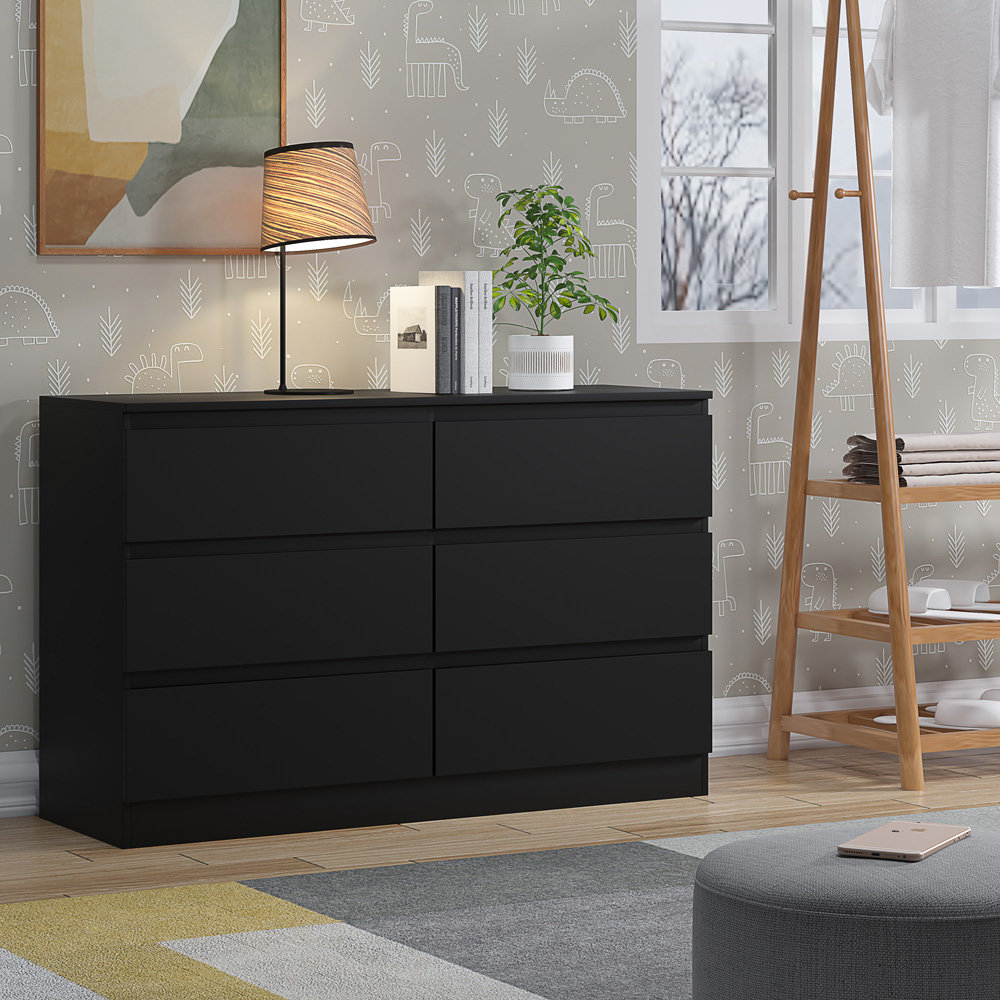 Zipcode Design Kommode Francine Farbe: schwarz matt