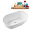 Baignoire autoportante 51 po avec drain interne Streamline-101413447
