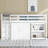 Twin Loft Bed With Pull-Out Desk & Large Storage Cabinets-1512753933