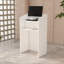 Bureau de réception compact avec lumière DEL et gestion des câbles-497412157