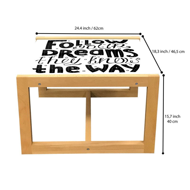 Jahnel Sled Coffee Table, 40cm H x 46.5cm W x 62cm D