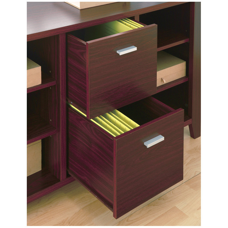 Mccree 120cm Wide 2 -Drawer File Cabinet, Mahogany