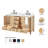 Cambridge 60'' Solid Wood Double Bathroom Vanity in Oak, with 1.5'' Carrara White Quartz Top, Center, Rectangle Sink-1463372125-1455303306