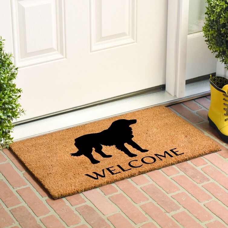 Caroline's Treasures 24 in x 36 in Golden Retriever Door Mat Indoor/Outdoor