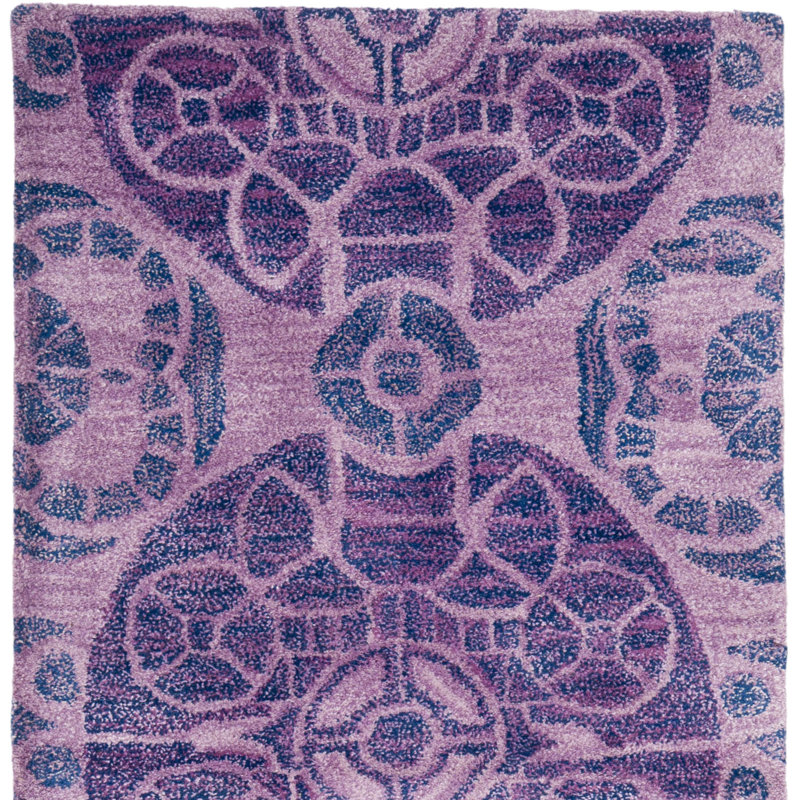 Mclean Hand Tufted Wool Purple Rug, Rectangle 152 x 244 cm