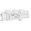Canapé modulaire gris en coton et lin-109050823-109050826