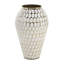Vase décoratif en métal à pois