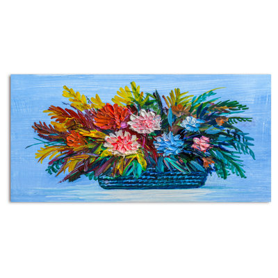 «Life Style Flowers Vase», peinture sur toile