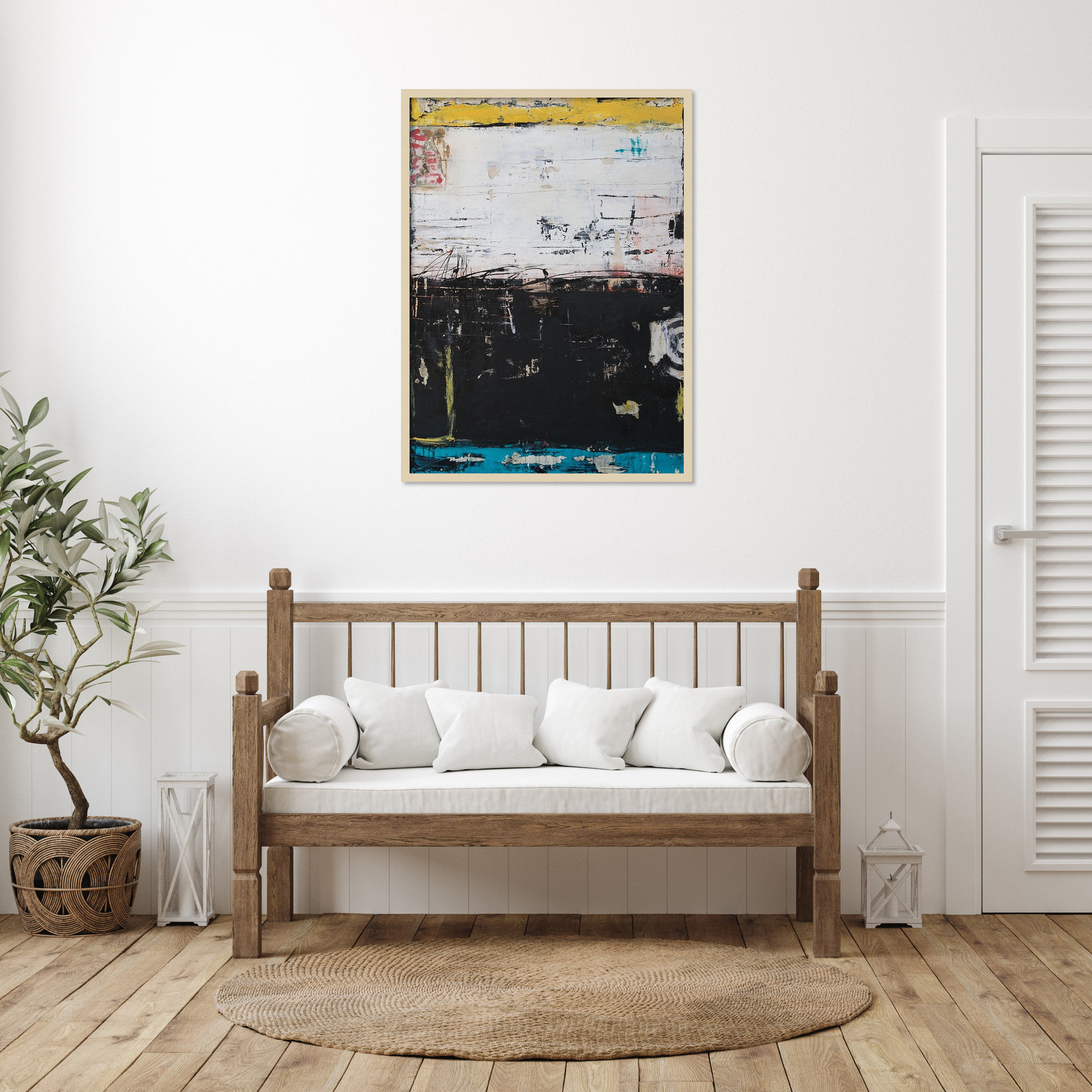 Down and Dirty by Mauro Wood Framed Wall Art Print, Brown, 41" H x 31" W