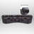 121" Leather Reclining Wide Seat Sectional, 2 Power Recliners, Adjustable Headrest, Zero Gravity & 2 Consoles-585329399-585932051